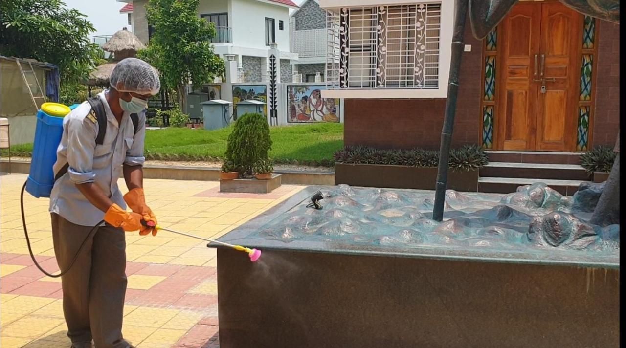 Panthashala Santiniketan Hotel Sri Niketan Bagian luar foto